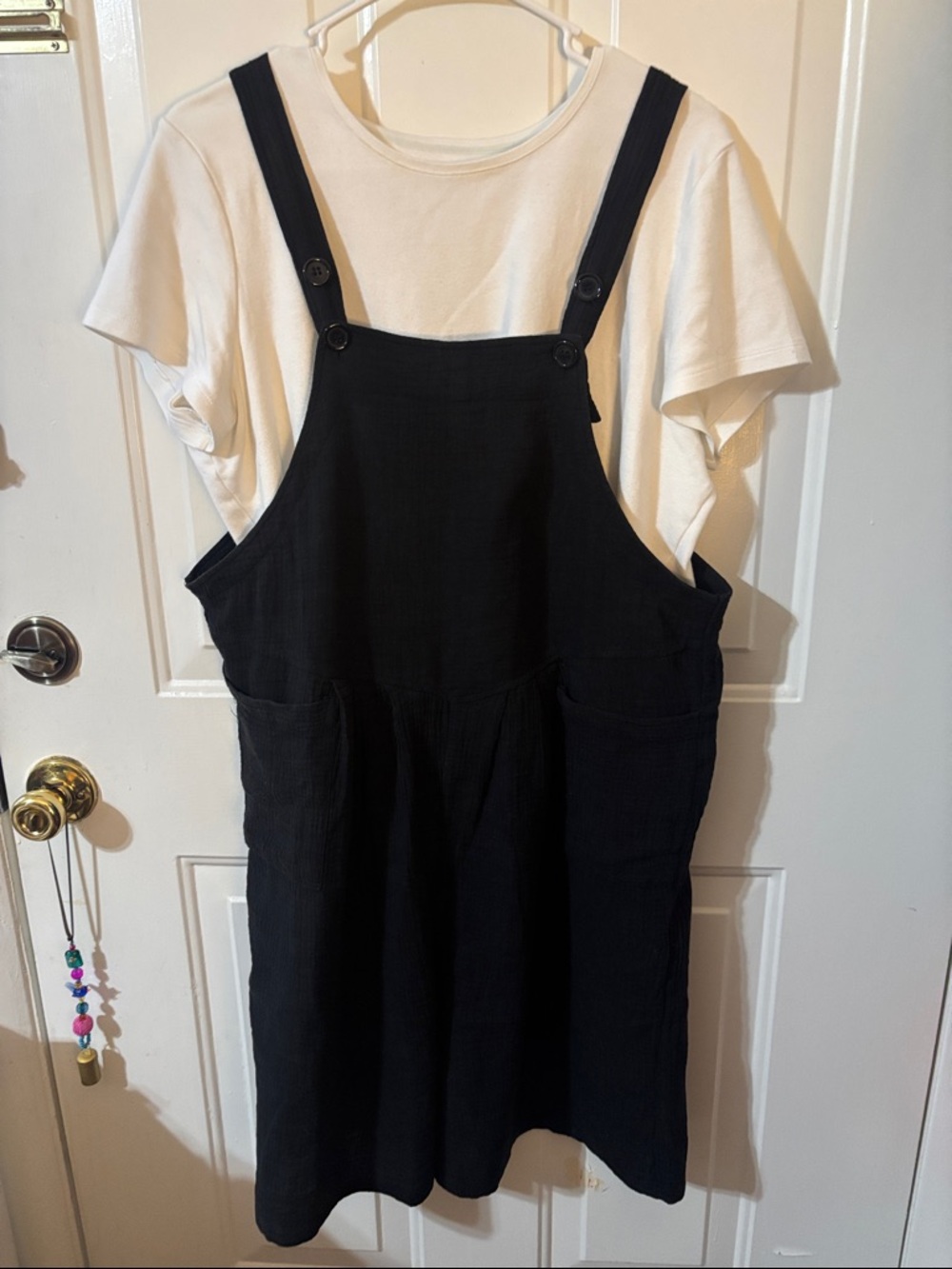 Black Short Romper Overalls